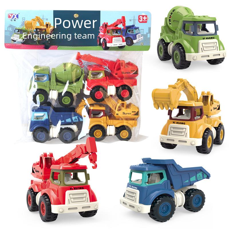 Toy Inertia Engineering Car Children Gift Moving Parts Educational Development