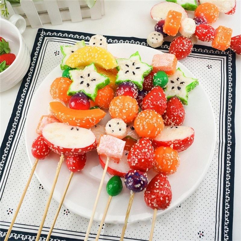 Realistic Simulation Candied Haws Artificial Fruit for Photography Props