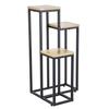 Metal standing flower stand for flowers and plants, 3-level shelf, loft 68