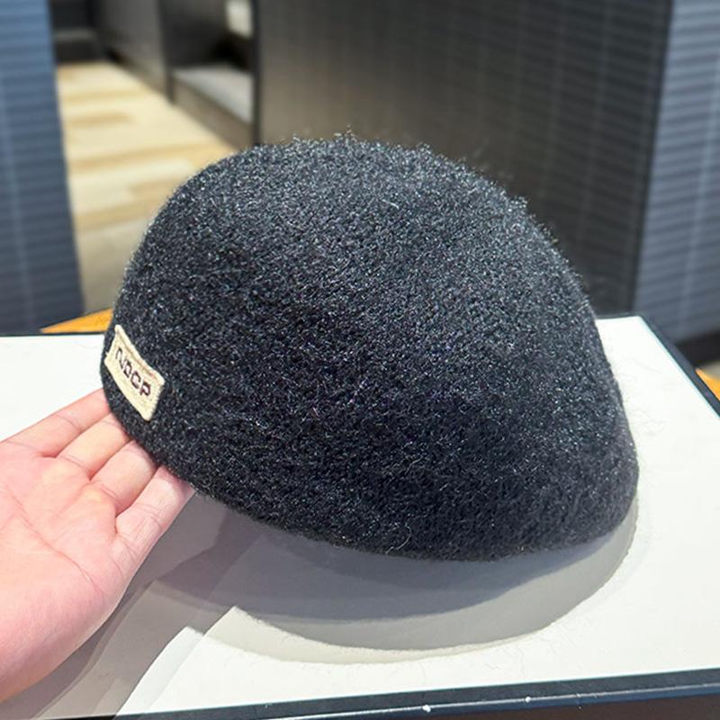 

Корейский модный берет женский осенне-зимний новый теплый кепи темпераментное лицо шляпа маленького художника M（56-58cm）