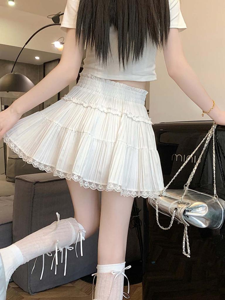 Women 's Lace Skirt Elegant Shorts Skirts Y2k Style Clothing  Summer