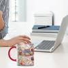325/450ML Ferramentas de Tricô Costura Caneca de Café com Alça Cerâmica Resistente ao Calor Grande Capacidade Xícara para Beber Chá Leite Água Presente para Amante de Costura
