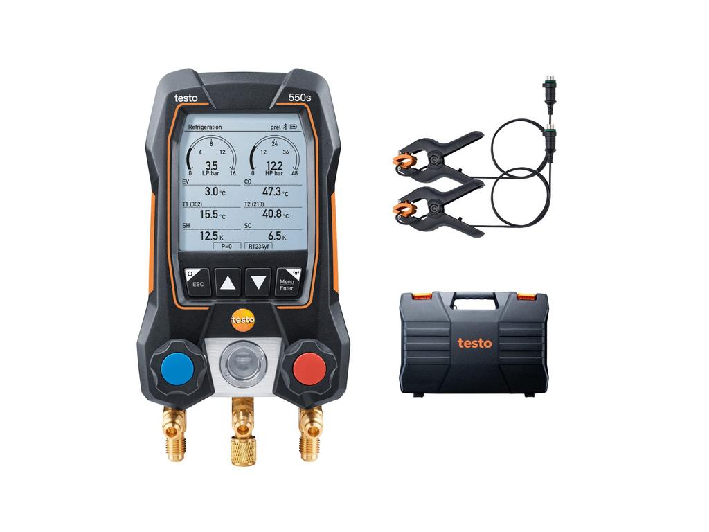 Testo Digital Manifold Testo 550s Basic Set Black