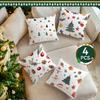 Cartoon Christmas Pillowcase Printed Polyester 40/45/50cm Throw Pillowcover Decorative Sofa Cushion Pillowslip Home Decor