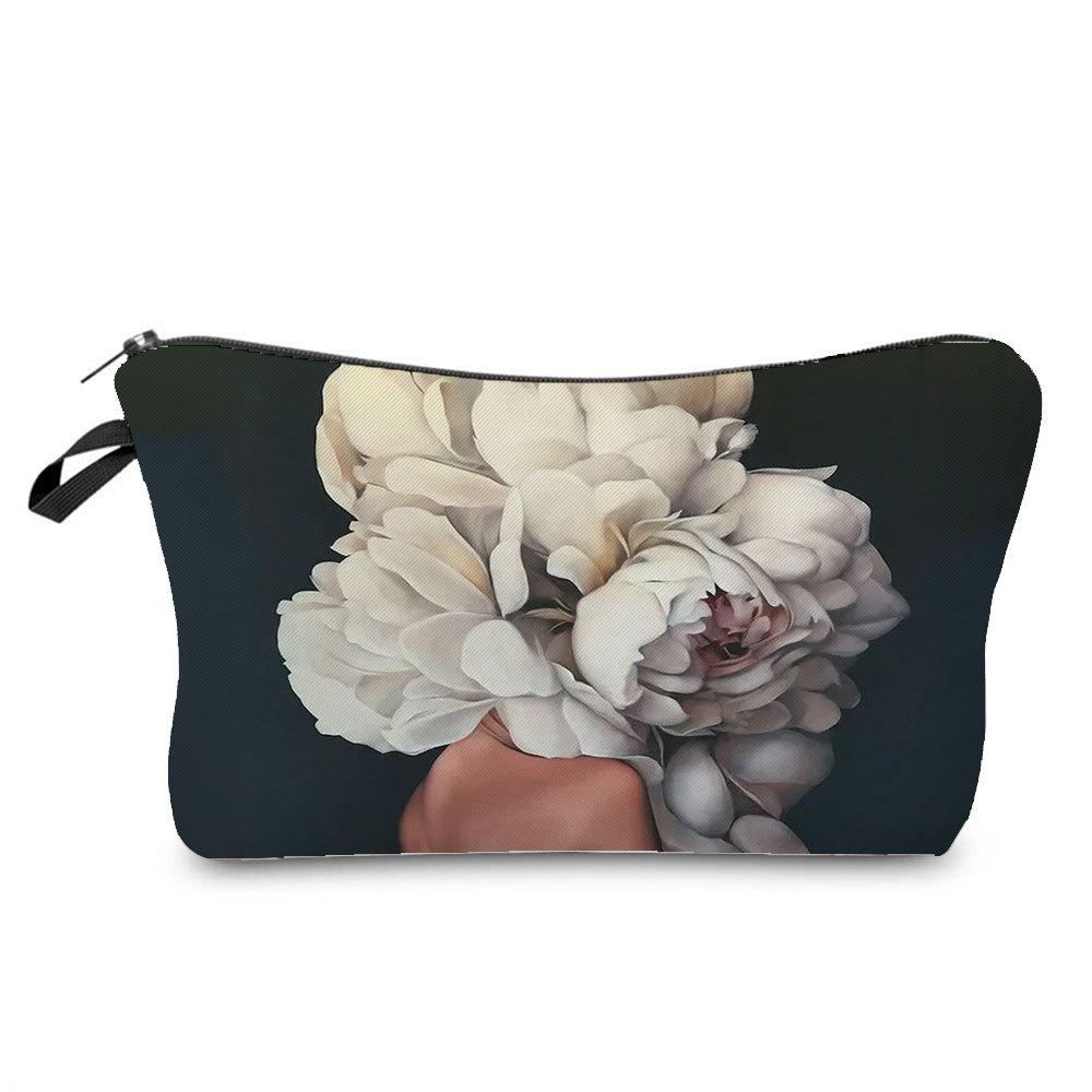 Women Flower Woman Cosmetic Bag Toiletries Organize Travel Storage Case 6761 KTB