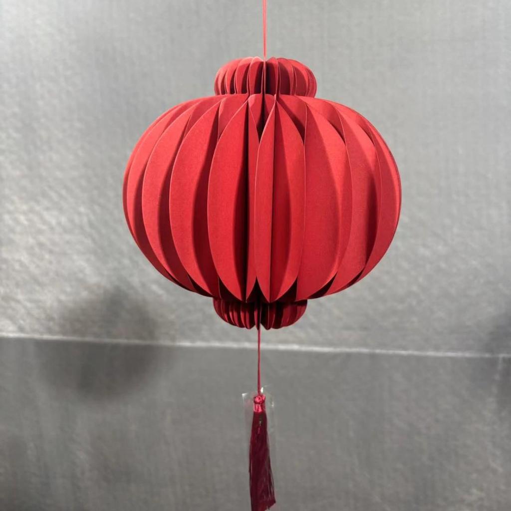 3D Horse Year Chinese Lantern Honeycomb Hanging Ornament for 2026 Spring Festival