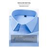 ROMON Men's Solid Color Wrinkle-Free Long Sleeve Formal Shirt