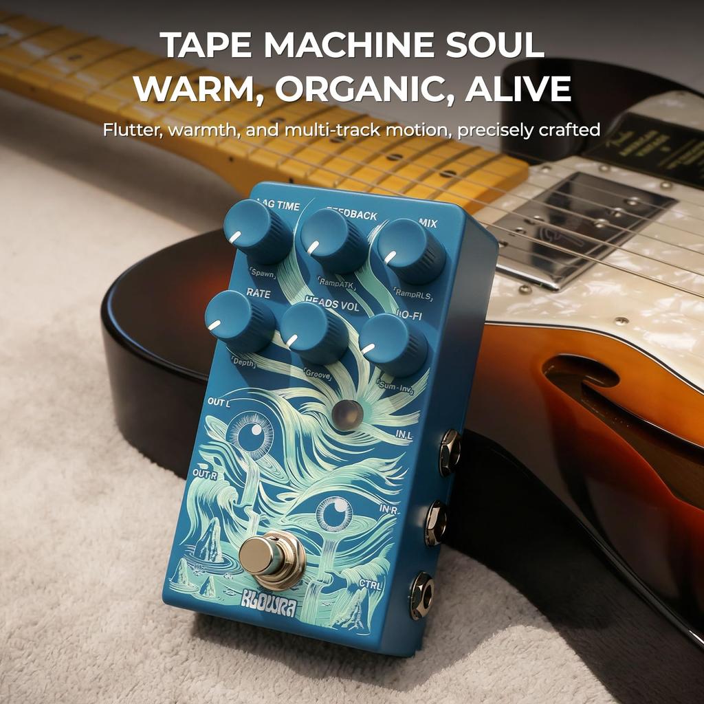 Klowra Rilum Delay Delay Effect Pedal Effect Multi-head KBS-05 Multi-head (Guitar Pedal)