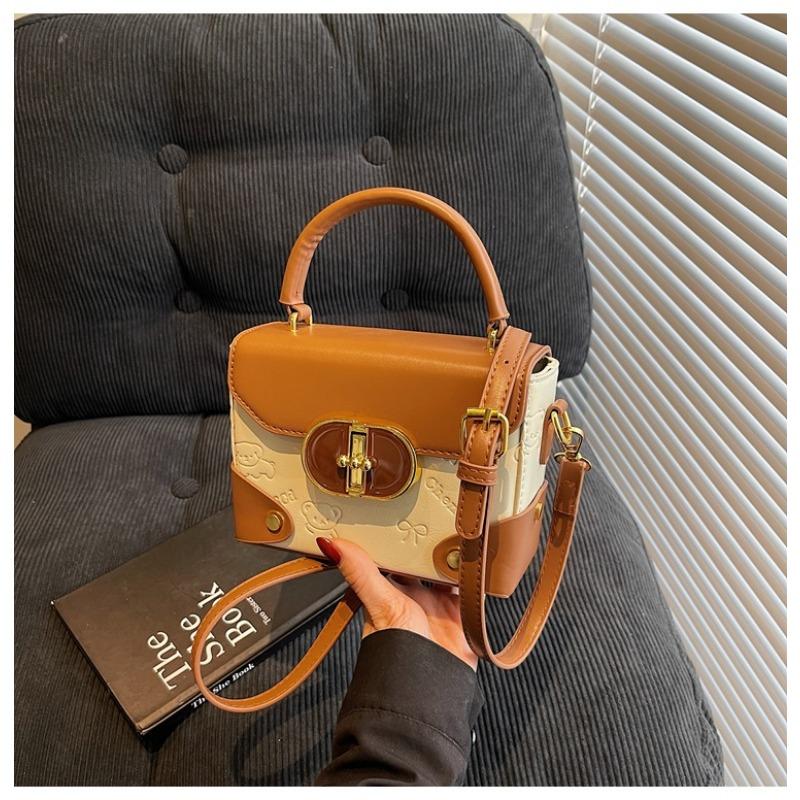 

Ретро портативная маленькая квадратная сумка контрастного цвета сумка-мессенджер женская новая модная универсальная дорожная сумка на плечо