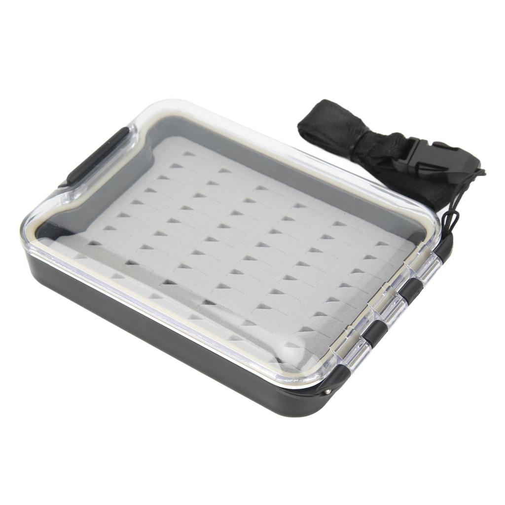 Fly Fishing Box Transparent Large Capacity Portable Waterproof Fly Fishing Lures Box Case with