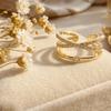 Elegant Crystal Finger Rings Personality Women's Opening Ring Vintage Plain Ring  Valentine's Day
