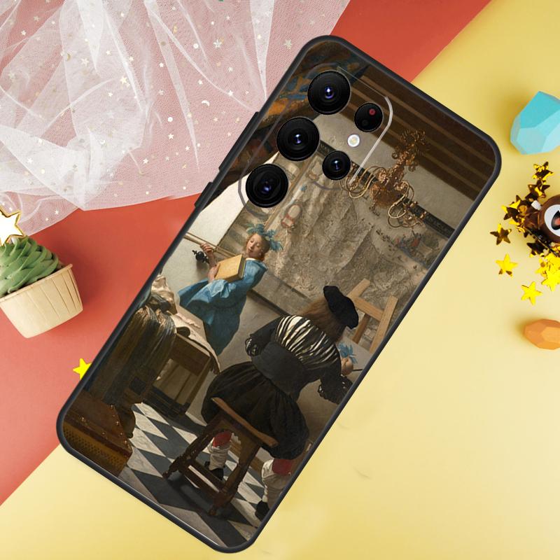 Johannes Vermeer Phone Case For Samsung Galaxy S25 FE S23 S21 S20 S22 S24 S26 Ultra S10 S26 Plus Cover Coque