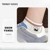 Boneless Spring/Summer Style Stitched Cotton Short Socks with Cute Short Cuffs and Lightweight Women's Cotton Socks