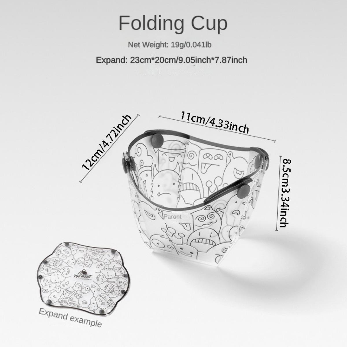 

Надзвичайно легкий складаний посуд Портативна миска Столова тарілка Кавовий фільтр Воронка Чашка для води Багатоцільовий комбінований набір посуду Folding Cup