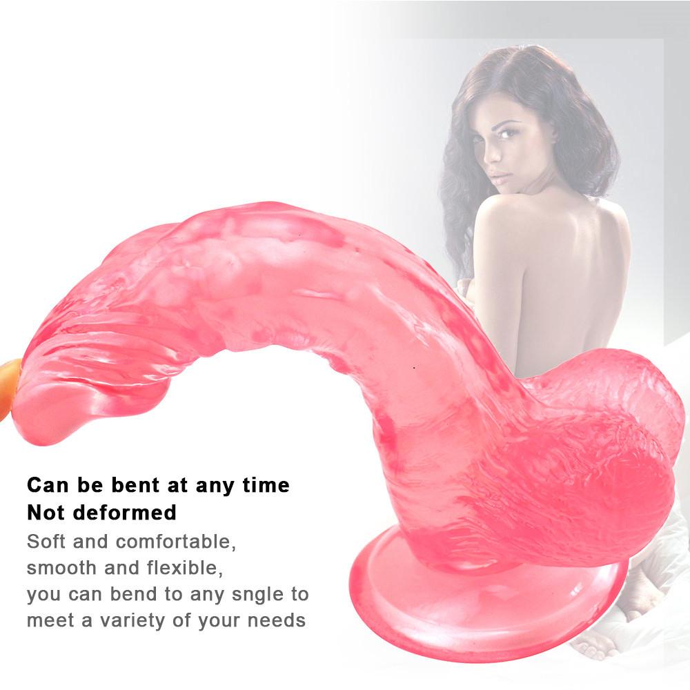 Realistic Dildo Huge Sucker Soft Dildos for Women Masturbator Toy Female Vagina Massage Anal Plug Sex Tool Adult Shop