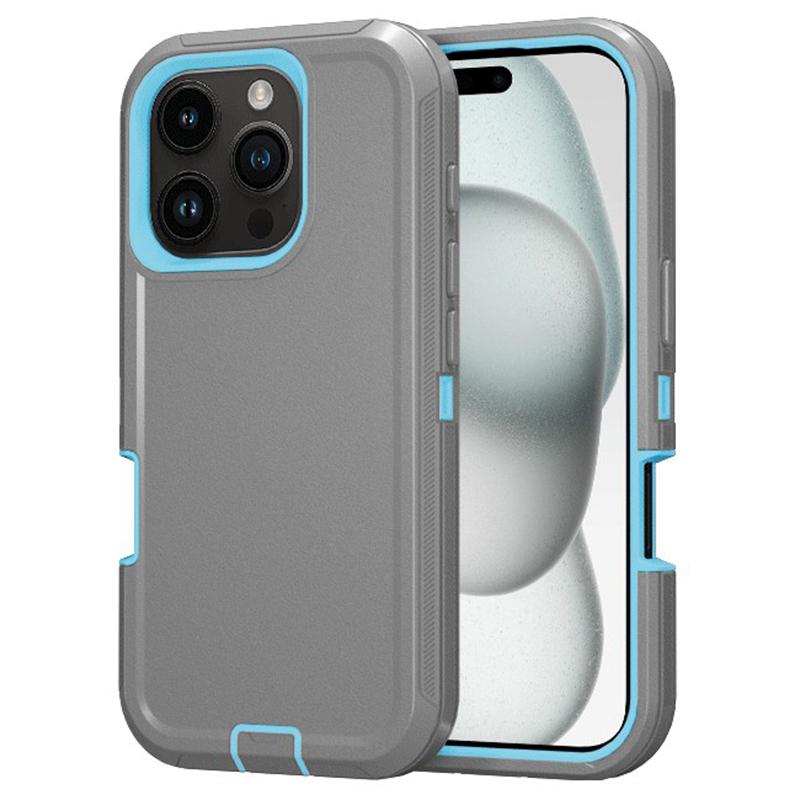 For iPhone 16 Pro Cell Phone Cases Detachable PC+TPU Drop-proof Back Protector Cover