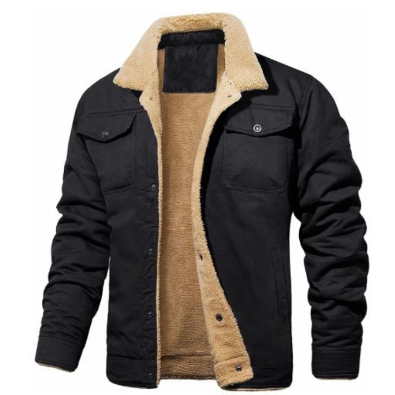 New autumn and winter, men's jacket, velvet cotton tooling casual jacket men's coat