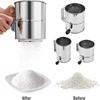 Stainless Steel Flour Sifter Hand Crank Powder Sugar Shake Powder Sugar Sifter  Baking