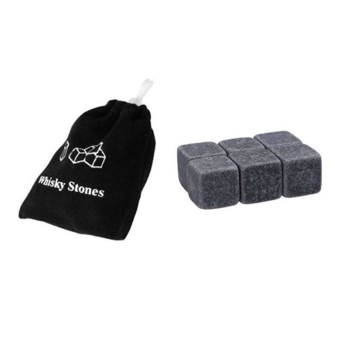 GL12729-Pierres à Whisky réutilisables. 6 pièces. Ensemble de Cubes de glace. Refroidissement du vin. Fête de mariage. Refroidisse