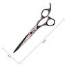 Professional Pet Grooming Scissors Set Dogs Cats Stainless Steel 7 Inch Flat Tooth Curved Tip With Comb Cloth Case