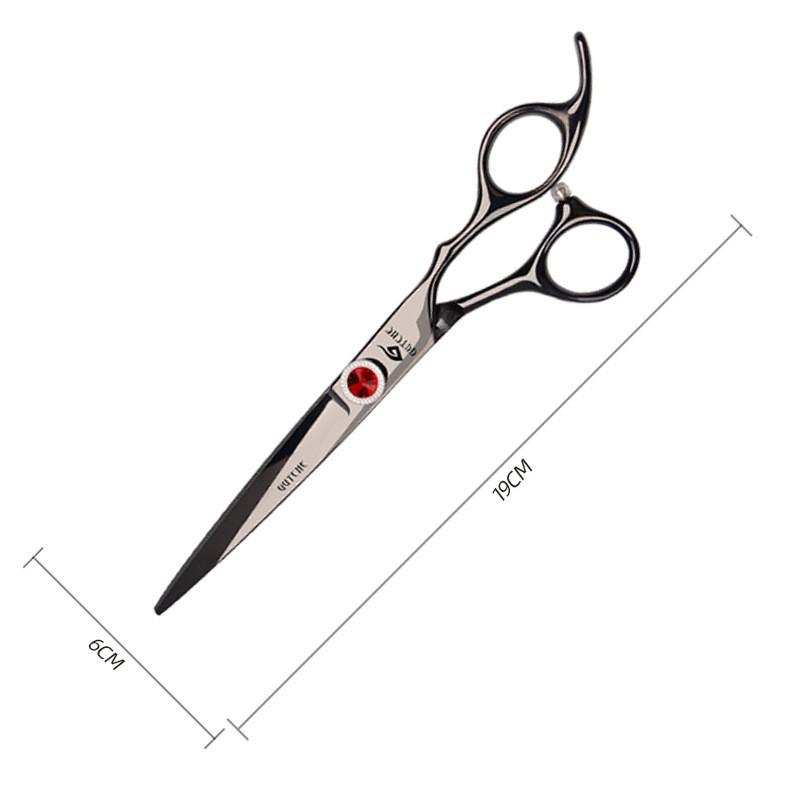 Professional Pet Grooming Scissors Set Dogs Cats Stainless Steel 7 Inch Flat Tooth Curved Tip With Comb Cloth Case