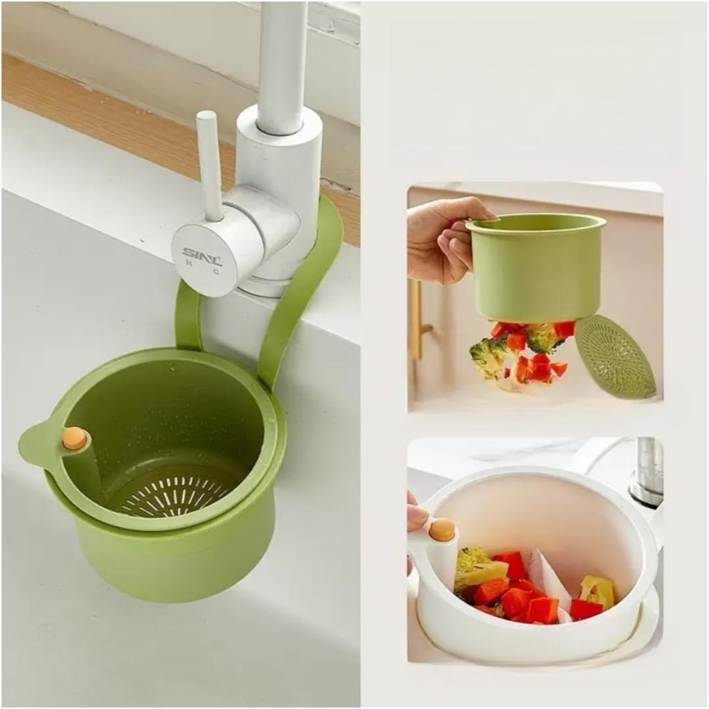 Sink Strainer Basket Hanging Food Waste Filter Fruit Vegetable Washing Drainer for Kitchen