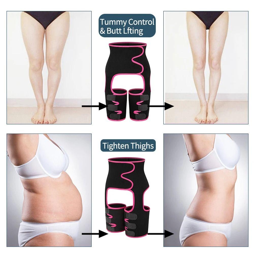 3 In 1 Tummy Control Shapewear Breathable Sports Abdomen Slimming Belt Female
