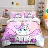 Cute Unicorn Wings Bedding Set Bedding Duvet Cover Set Duvet Cover Pillowcases (1 * Duvet Cover 2 * Pillowcases, without duvet insert)