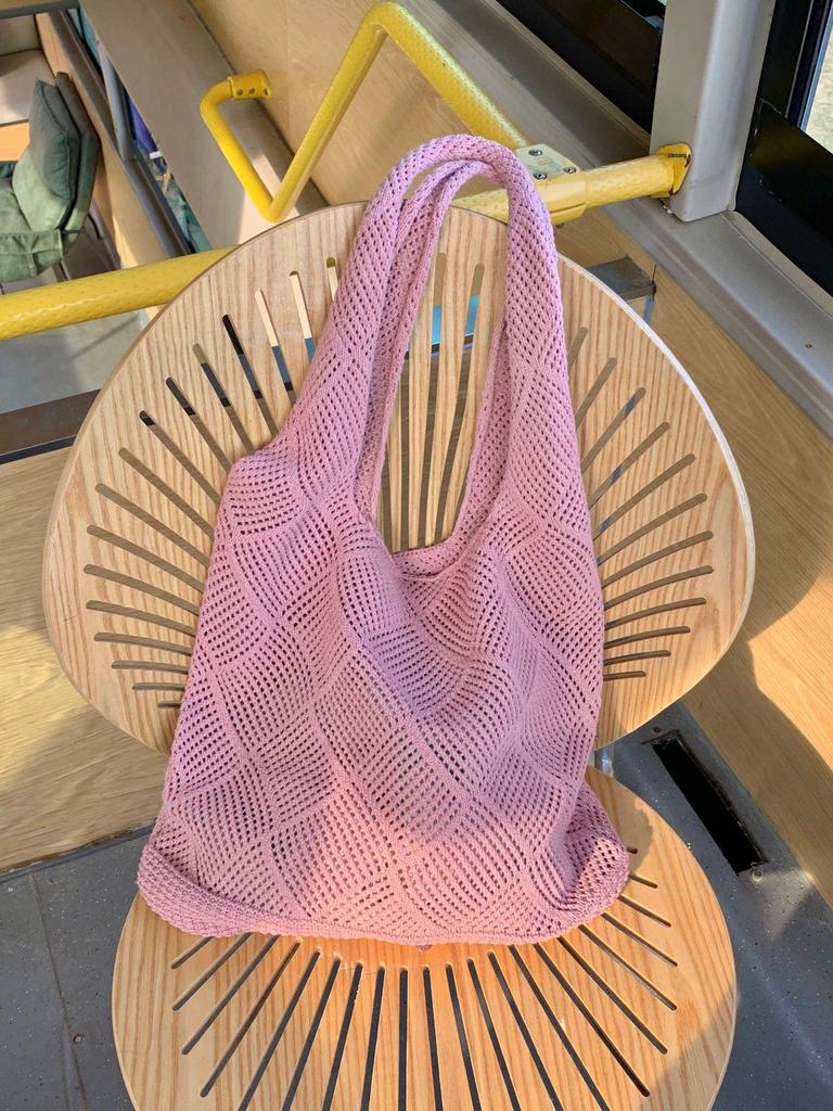 Women's Crossbody Shoulder Bag - Spring Summer Hollow Knit Style