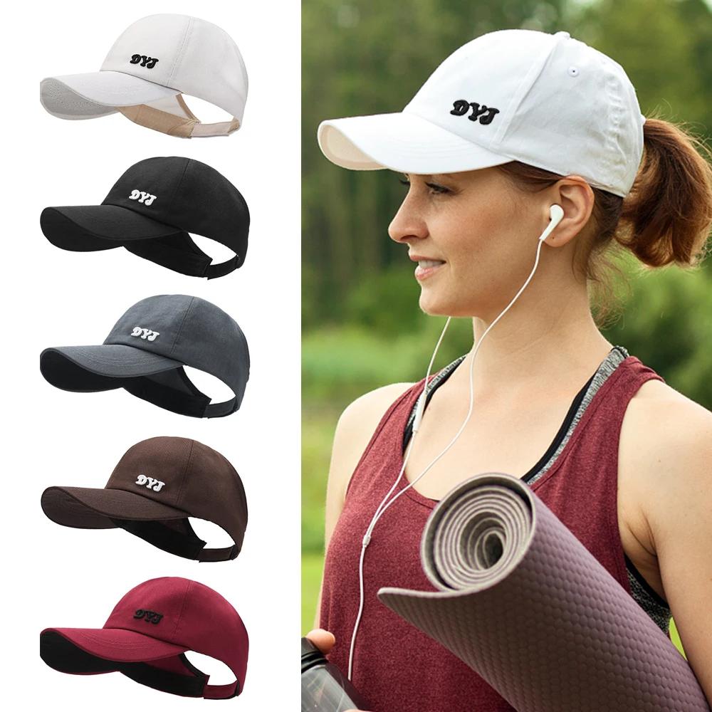 Summer High Ponytail Baseball Cap Women Casual Sports Running Snapback Hat Unisex Outdoor Camping Travel Sun Visor Hats