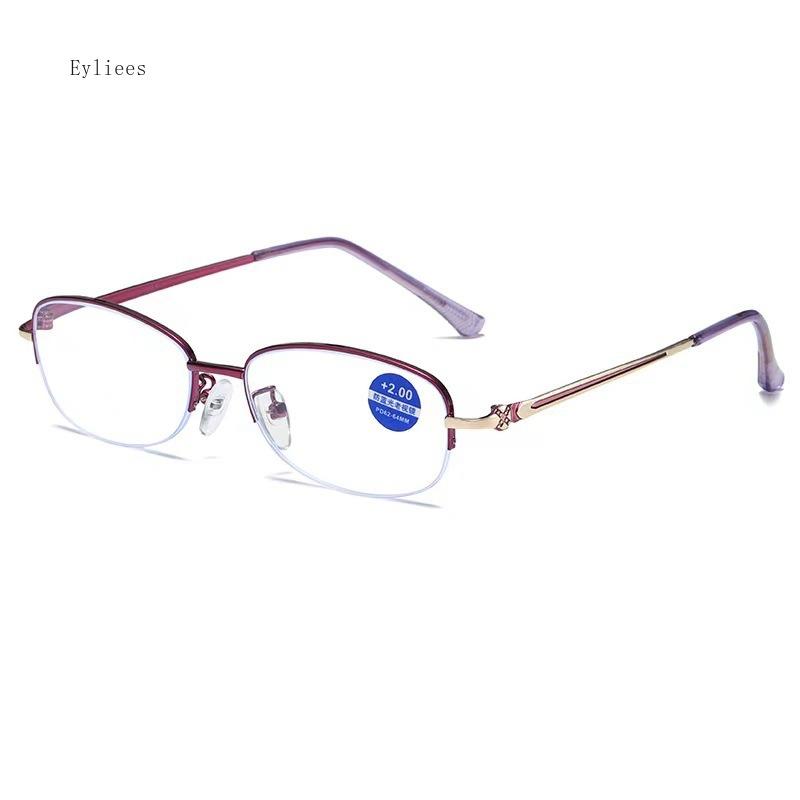 

Men Reading Glasses Anti Blue Presbyopia Glasses Half Frame Farsightedness Business Óculos Anti Blue Light Glasses Gafas 4
