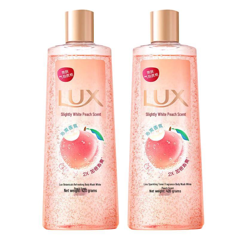 

LUX White Peach Scent Bubble Refreshing Shower Gel 2-Pack