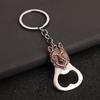Frog Wolf Turtle Lion Bronze Color Metal Bottle Opener Keychain Mini Pocket Beer Opener Keyring