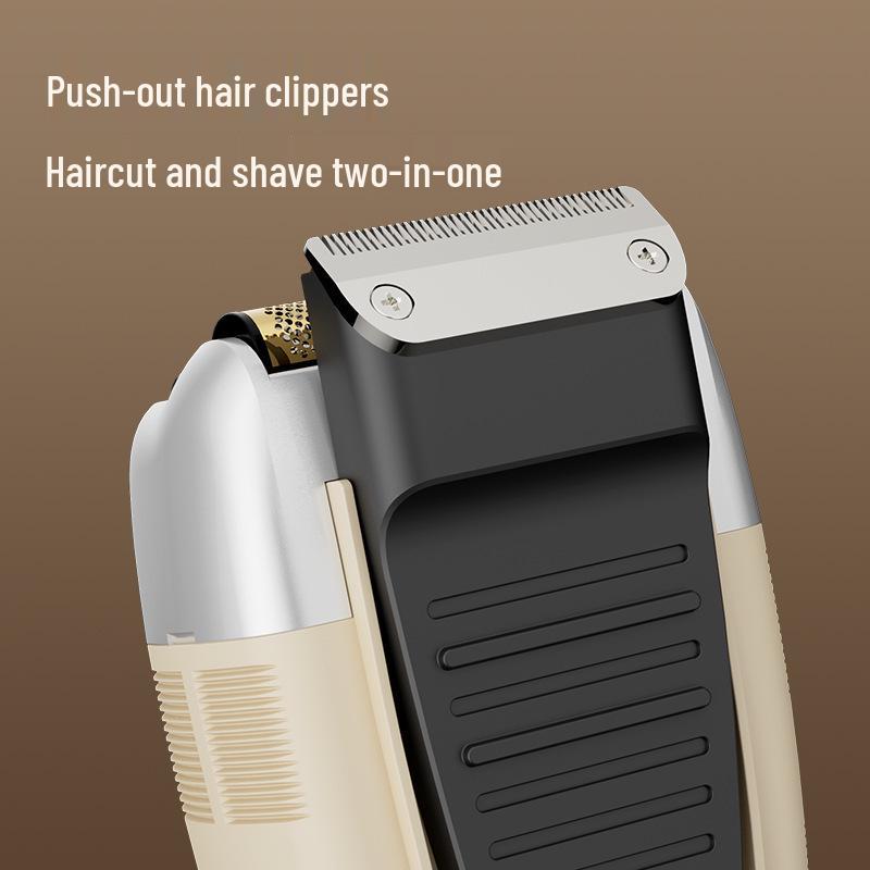 Kuangjie Dual-Function Electric Shaver with Digital Display and Sideburn Trimmer