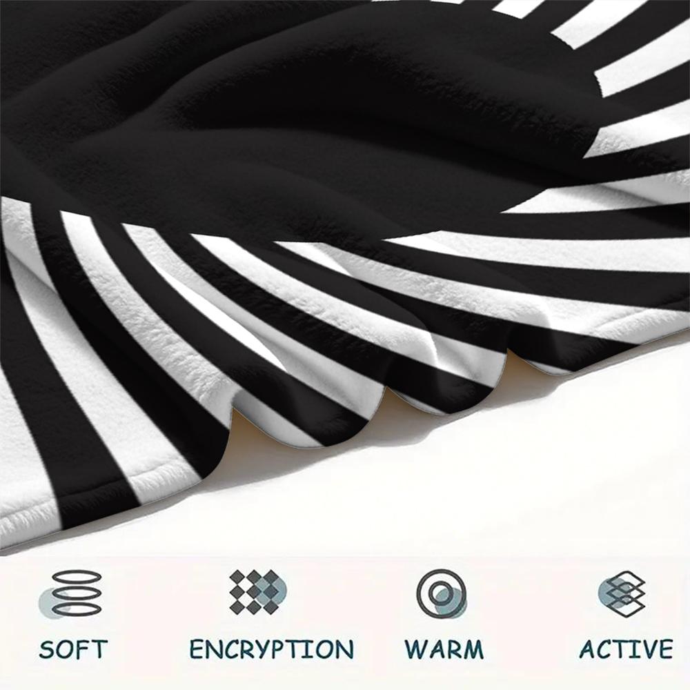 1Pc Love Print Flannel Blanket, High quality Comfortable for All Seasons, Home Decor, Warmth and Comfort, Perfect for Christmas Gifts W14