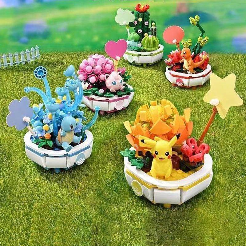 Building Assembly Puzzle Blocks Pikachu Charmander Toy Gift Ornaments