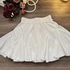 Elegant Ballet Style White Bow Skirt Women's Early Autumn Winter New High Waist A-line Cute Fluffy Flounced Cake Skirt