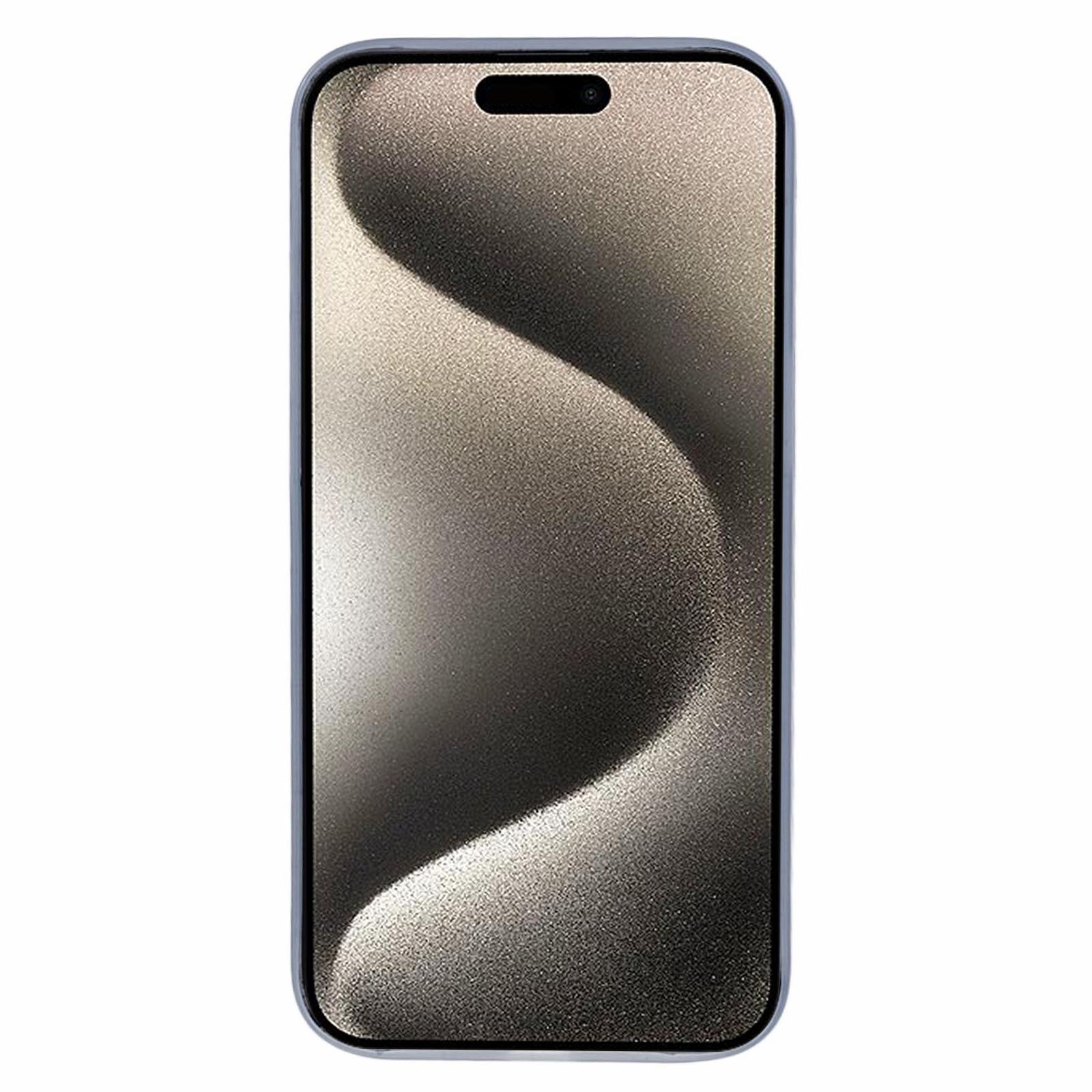 

For iPhone 15 Plus Phone Case Hard PC Slim Fit Back Cover Baby Blue