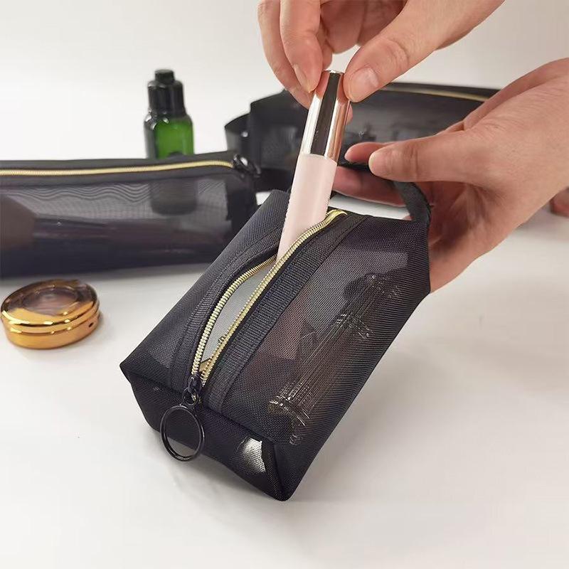 Portable Multifunctional Nylon Mesh Travel & Cosmetic Organizer Bag