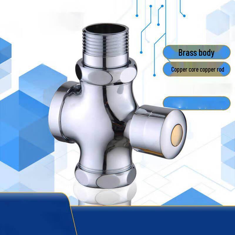 Longdai 1-inch Push-Button Squat Toilet Flush Valve