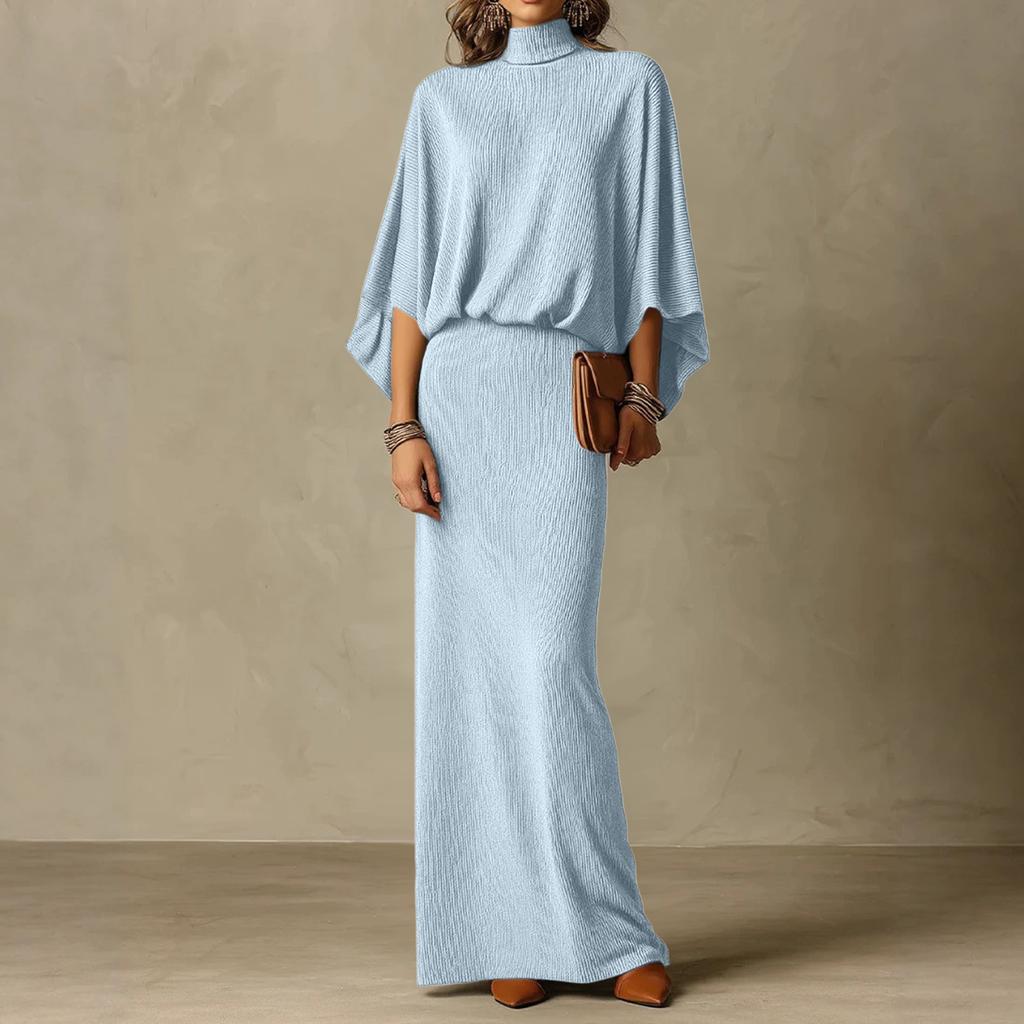 Women's Casual Color Sleeve Slim Fit Set