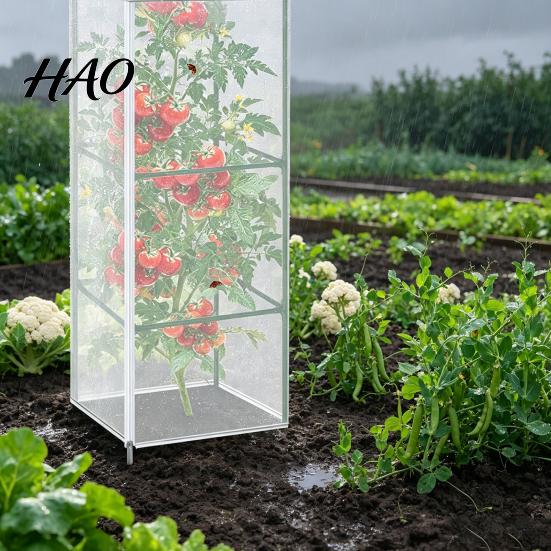 Pflanzenschutz für Hofgärtnerei Garten Tomatenabdeckung Netz Quadratischer Käfig, Vogelabwehrnetz Blaubeersträucher Reißverschluss, Insektenbarriere,