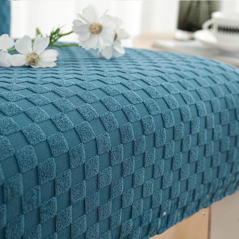 Universal Jacquard Chair Cover For Kitchen Hotel Stretch Chair Slipcover Wedding Dining Banquet Office Anti Dirty Chair Cover