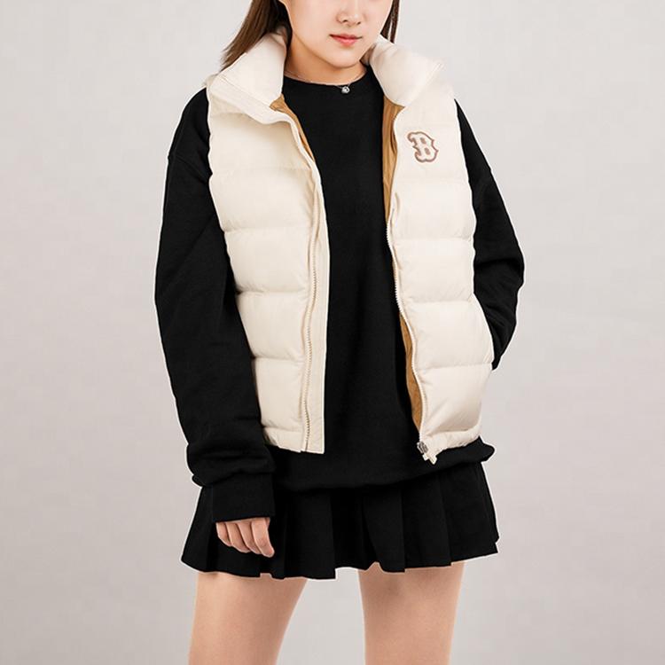 New MLB Down Vest Unisex Ivory White 31DV01061-43I