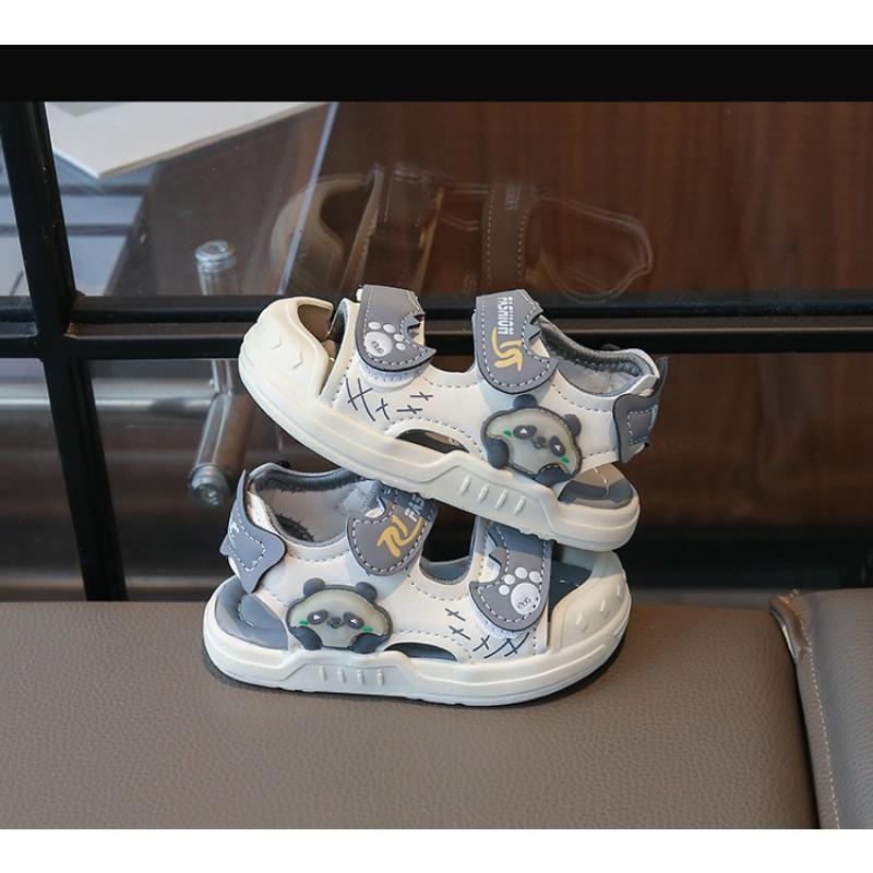 New Summer Luminous Closed-toe Sandals, Waterproof Soft Sole Toddler Walking Shoes