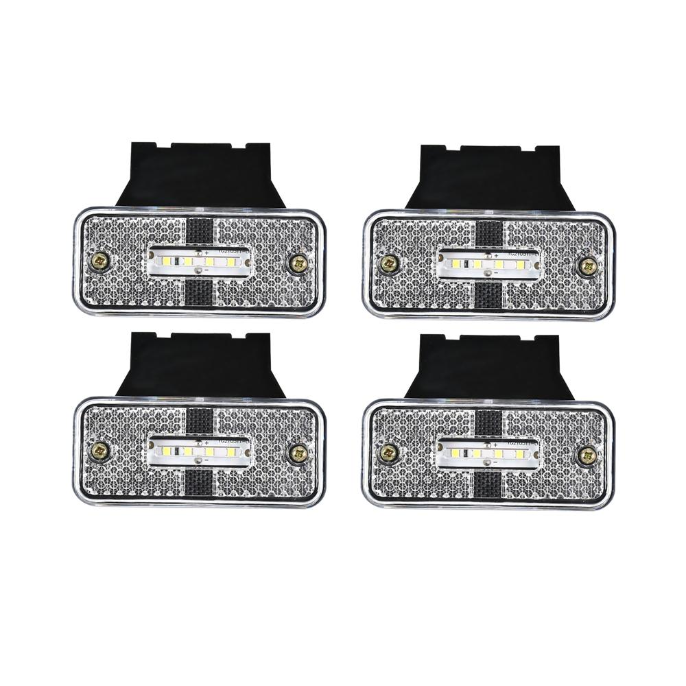 4Pcs Truck Sidelight 24V Parking Lights Trailer Side Marker Cargo Car Position Light Accessories Parts