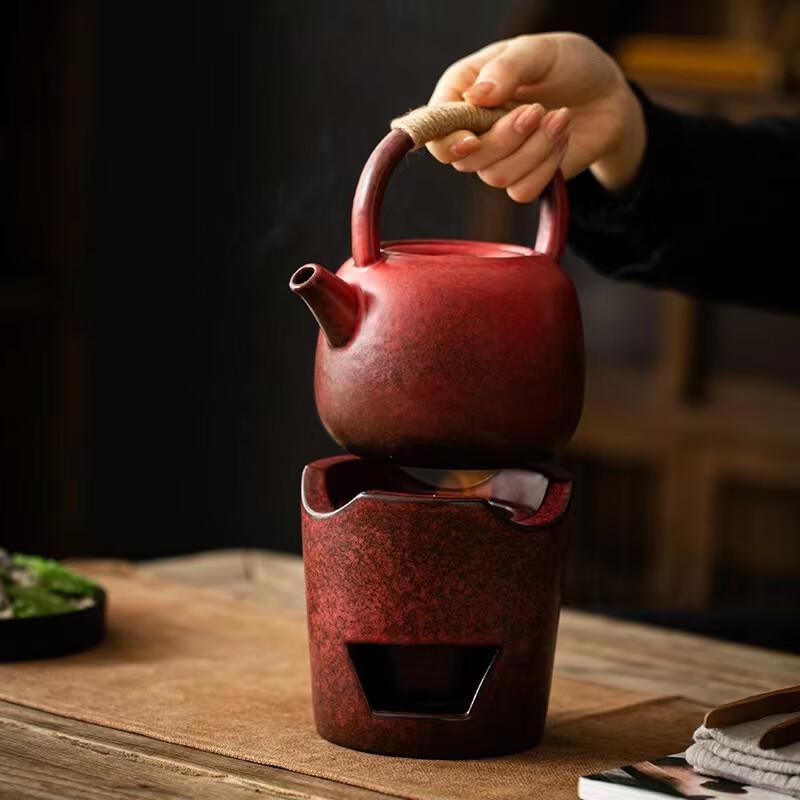 Hao Ku Handmade Red Clay Tea Ceremony Charcoal Stove