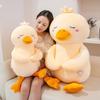 Giant Size Cartoon Duck Plush Toys Cozy Cotton Stuffed Yellow Duck Doll Soft Soothing Sleeping Throw Pillow Kawaii Room Decor