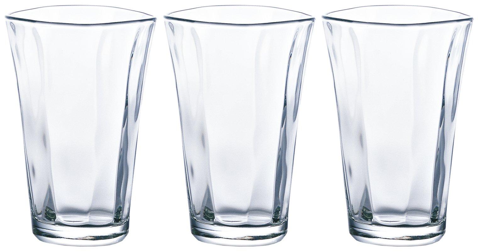 

ADERIA Стеклянный стакан Большой Набор из Стакан, Стакан, 420 мл, 3, Япония, P-6646