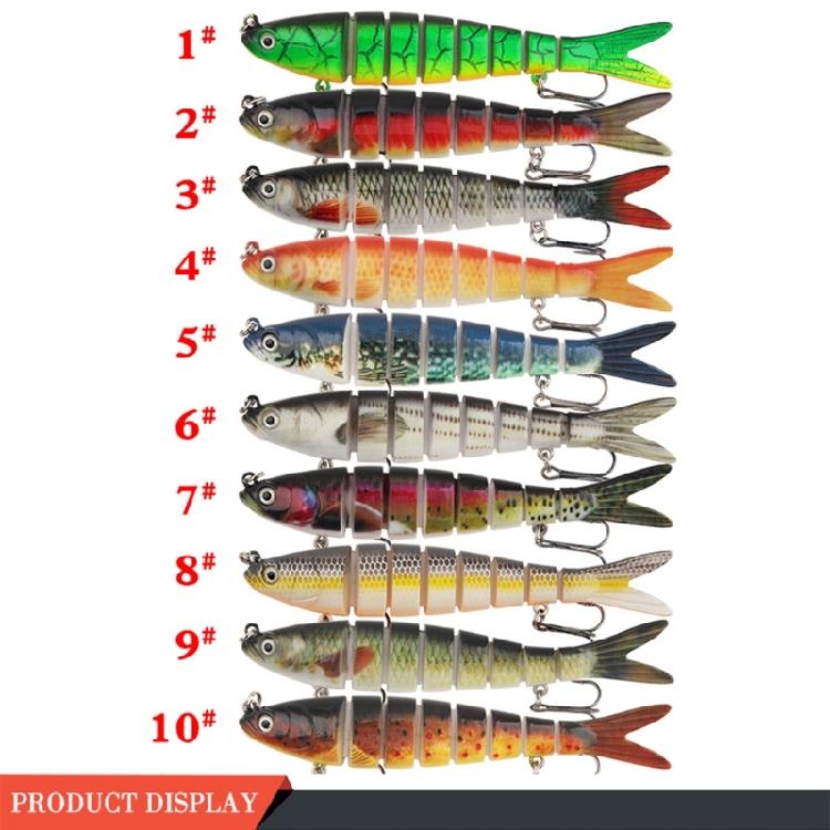 Fishing Fish Lures Treble Hook Saltwater and Freshwater Swimming Lures Fishhooks Slow Sinking Multiple Jointed Swimbaits